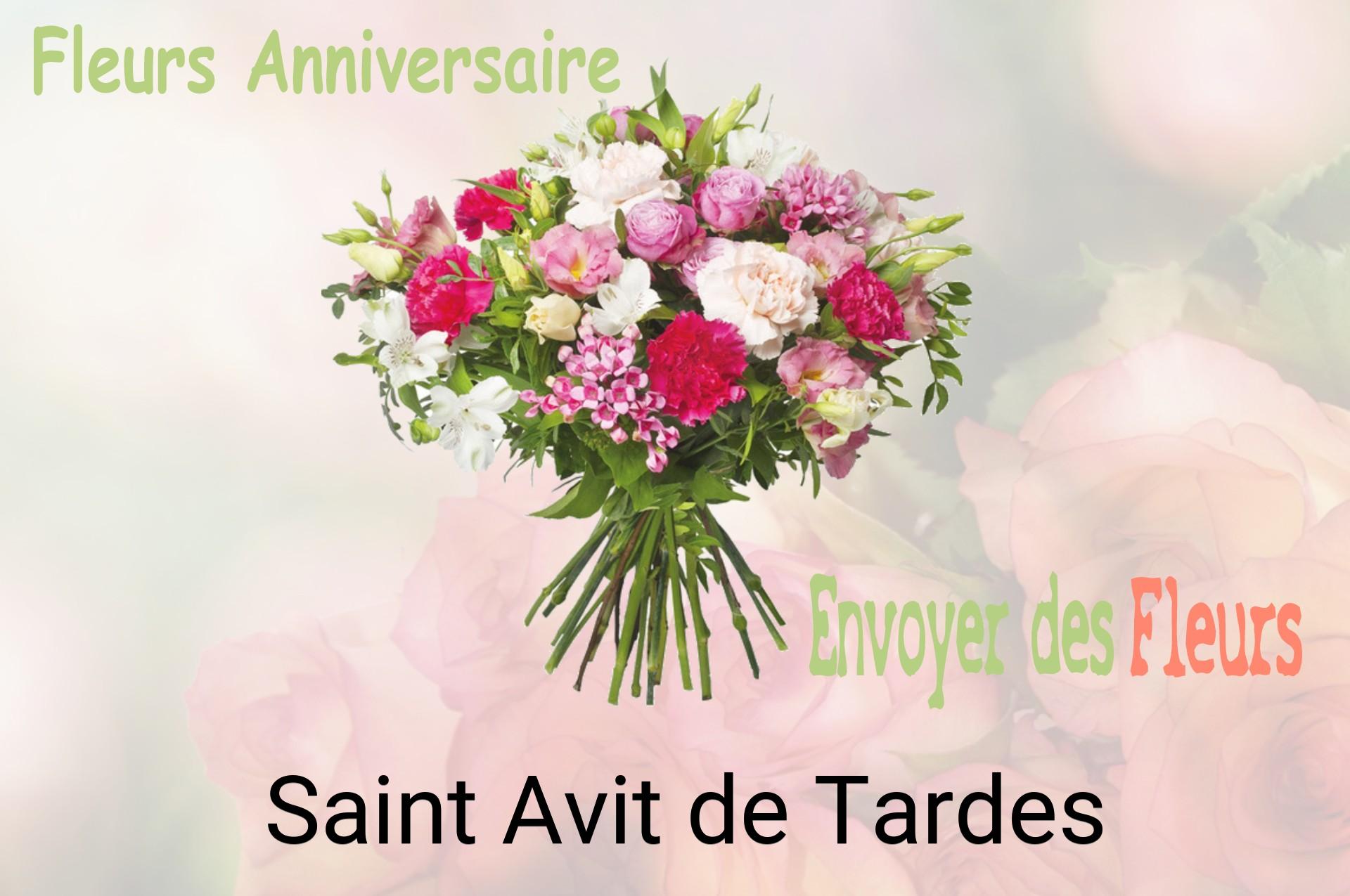 Bouquet de fleurs d’anniversaire livré à Saint-Avit-de-Tardes