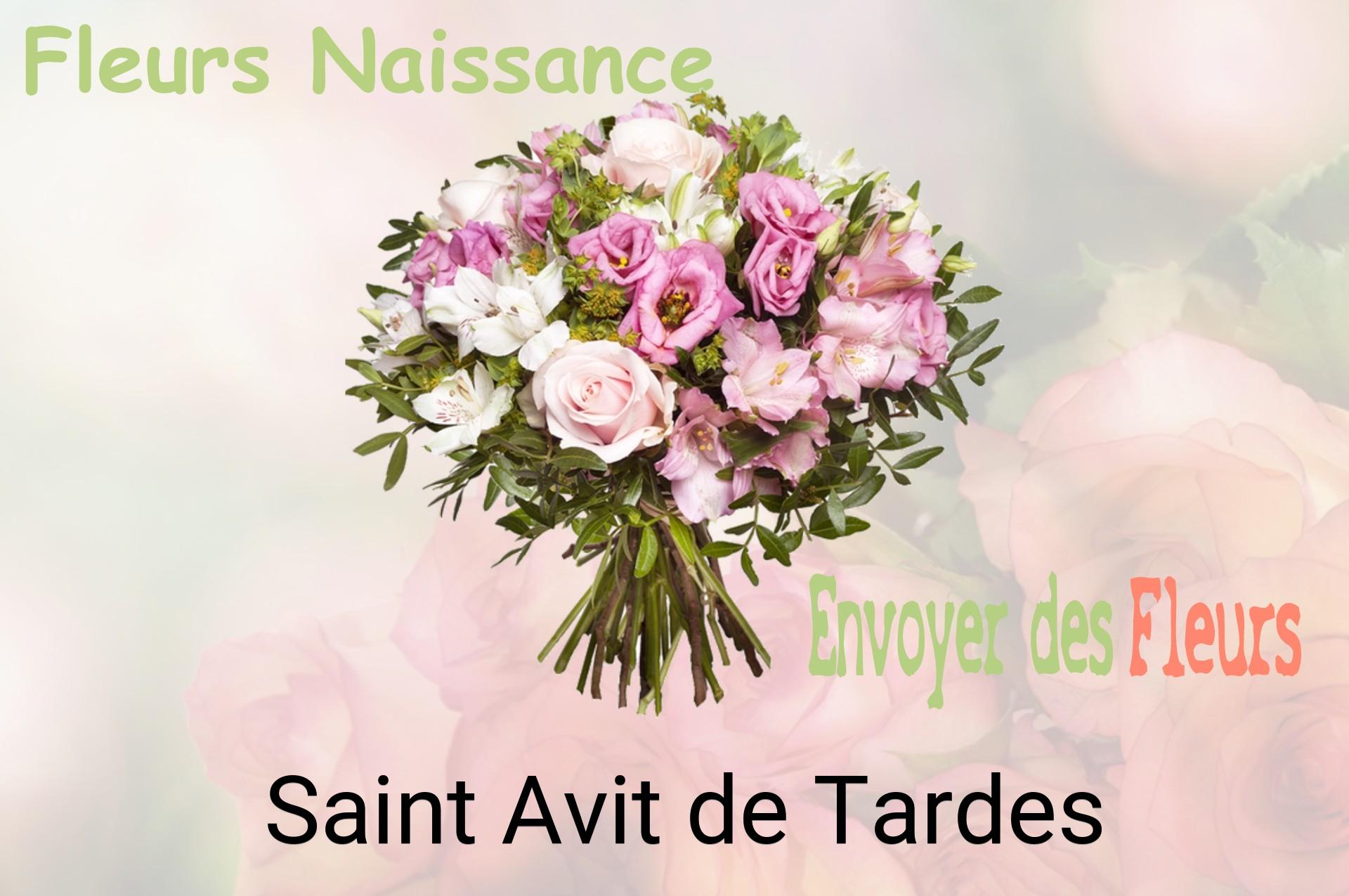 Bouquet de fleurs de naissance livré à Saint-Avit-de-Tardes